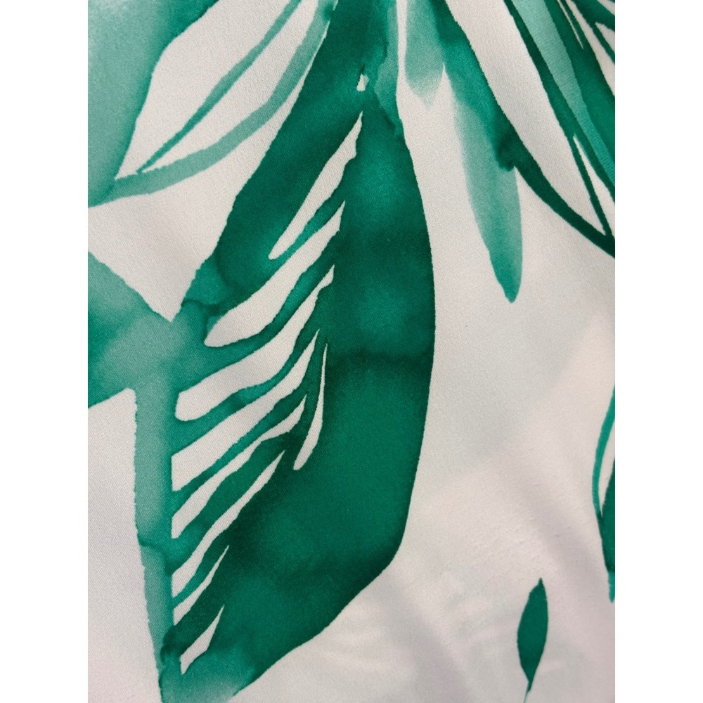 Alfani Woman Green Tropical Leaf Print Sleeveless Tank Top Plus Size 1X - Picture 5 of 7